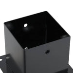 Basi Pali Quadrati 12 pz 141x141 mm Acciaio Verniciato Polvere
