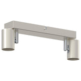 Faretto da soffitto Nichel 26 x 6,5 x 11,5 cm Metallo
