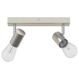 Faretto da soffitto Nichel 26 x 6,5 x 11,5 cm Metallo