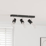Faretto da soffitto Nero 38 x 6,5 x 11,5 cm Metallo