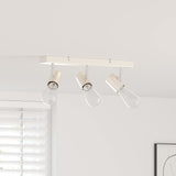 Faretto da soffitto Nichel 38 x 6,5 x 11,5 cm Metallo