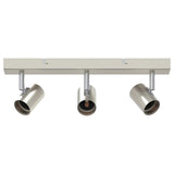 Faretto da soffitto Nichel 38 x 6,5 x 11,5 cm Metallo