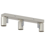 Faretto da soffitto Nichel 38 x 6,5 x 11,5 cm Metallo