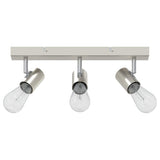 Faretto da soffitto Nichel 38 x 6,5 x 11,5 cm Metallo