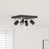 Faretto da soffitto Nero 26,5 x 26 x 11,5 cm Metallo
