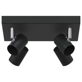 Faretto da soffitto Nero 26,5 x 26 x 11,5 cm Metallo
