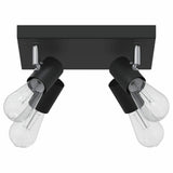 Faretto da soffitto Nero 26,5 x 26 x 11,5 cm Metallo