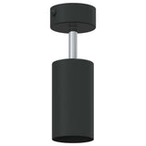 Faretto da soffitto con i riflettori Nero 6 x 6 x 16 cm Metallo