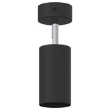 Faretto da soffitto con i riflettori Nero 6 x 6 x 16 cm Metallo
