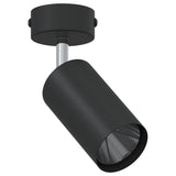 Faretto da soffitto con i riflettori Nero 6 x 6 x 16 cm Metallo