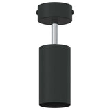 Faretto da soffitto con i riflettori Nero 6 x 6 x 16 cm Metallo