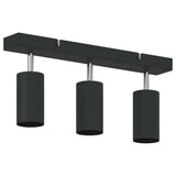 Faretto da soffitto Nero 38 x 6 x 16 cm Metallo