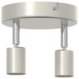 Faretto da soffitto con i riflettori Nichel 12 x 8 cm Acciaio