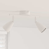 Faretto da soffitto Bianco 25.5 x 8 x 16 cm Metallo