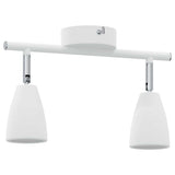 Faretto da soffitto Bianco 25.5 x 8 x 16 cm Metallo
