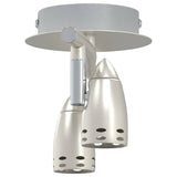 Faretto da soffitto Nichel 27 x 10 x 12 cm Metallo