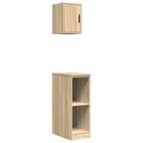Armadi da Garage 2 pz Rovere Sonoma in Legno truciolato