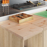 Armadi da Garage 2 pz Rovere Sonoma in Legno truciolato
