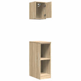 Armadi da Garage 2 pz Rovere Sonoma in Legno truciolato