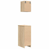 Armadi da Garage 2 pz Rovere Sonoma in Legno truciolato