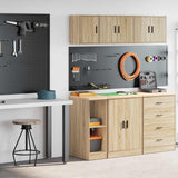 Armadi da Garage 2 pz Rovere Sonoma in Legno truciolato