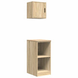 Armadi da Garage 2 pz Rovere Sonoma in Legno truciolato