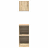 Armadi da Garage 2 pz Rovere Sonoma in Legno truciolato