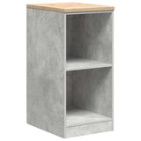 Armadi da Garage 2 pz Grigio Cemento in Legno truciolato