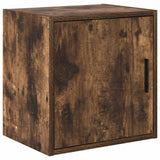 Armadi da Garage 2 pz Rovere Fumo in Legno truciolato