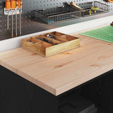 Armadi da Garage 2 pz Neri in Legno truciolato