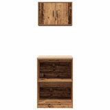 Armadi da Garage 2 pz Legno Antico in Legno truciolato