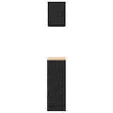 Armadi da Garage 2 pz Neri in Legno truciolato