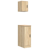 Armadi da Garage 2 pz Rovere Sonoma in Legno truciolato