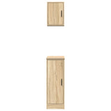 Armadi da Garage 2 pz Rovere Sonoma in Legno truciolato