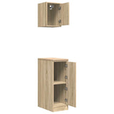 Armadi da Garage 2 pz Rovere Sonoma in Legno truciolato