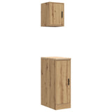 Armadi da Garage 2 pz Rovere Artigianale in Legno truciolato