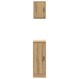 Armadi da Garage 2 pz Rovere Artigianale in Legno truciolato