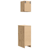Armadi da Garage 2 pz Rovere Artigianale in Legno truciolato