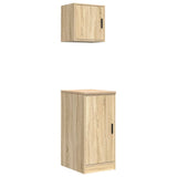 Armadi da Garage 2 pz Rovere Sonoma in Legno truciolato