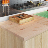 Armadi da Garage 2 pz Rovere Sonoma in Legno truciolato
