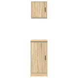 Armadi da Garage 2 pz Rovere Sonoma in Legno truciolato