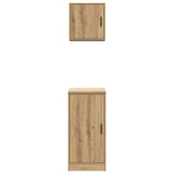 Armadi da Garage 2 pz Rovere Artigianale in Legno truciolato