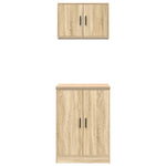 Armadi da Garage 2 pz Rovere Sonoma in Legno truciolato