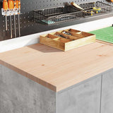 Armadi da Garage 2 pz Grigio Cemento in Legno truciolato