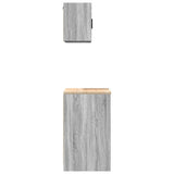 Armadi da Garage 2 pz Grigio Sonoma in Legno truciolato
