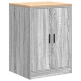 Armadi da Garage 2 pz Grigio Sonoma in Legno truciolato