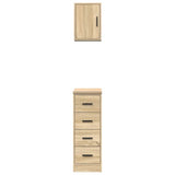 Armadi da Garage 2 pz Rovere Sonoma in Legno truciolato