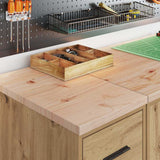 Armadi da Garage 2 pz Rovere Artigianale in Legno truciolato