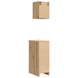 Armadi da Garage 2 pz Rovere Artigianale in Legno truciolato