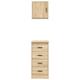 Armadi da Garage 2 pz Rovere Sonoma in Legno truciolato